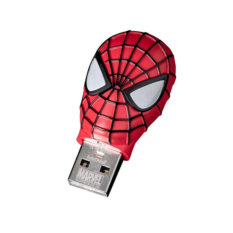 InfoThink 蜘蛛人系列鋅合金造型隨身碟 32GB - USB 隨身碟 - 其他金屬 紅色