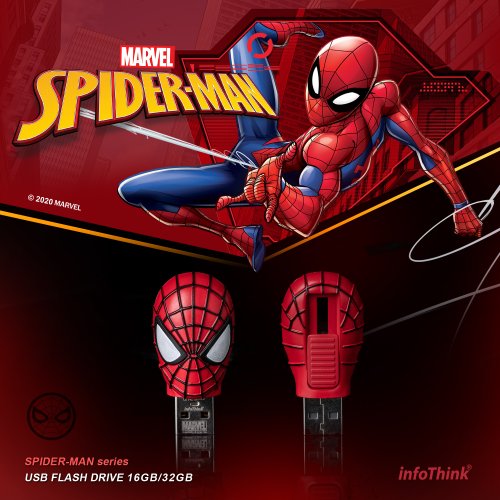 InfoThink Spider-Man Series Zinc Alloy Flash Drive 32GB - Shop infothink USB  Flash Drives - Pinkoi