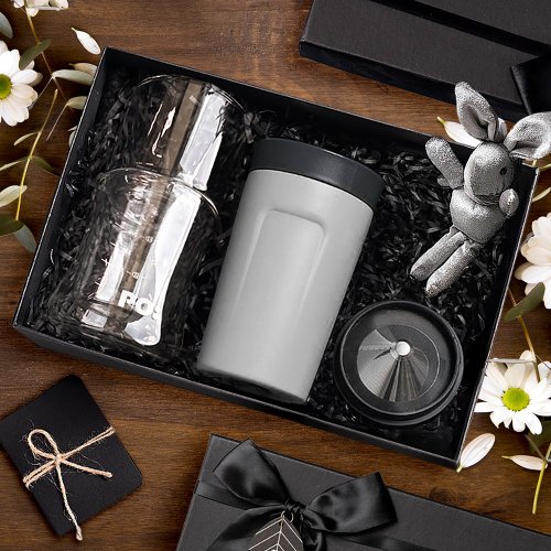 PO: 【手沖咖啡套裝禮盒】隨行保溫杯/雙層玻璃濾杯組 咖啡杯 母親節