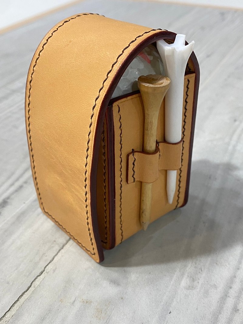 Golf bag small waist bag (double ball) - Other - Genuine Leather 
