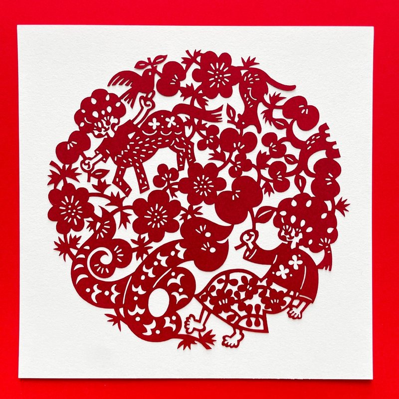 Laser cut paper snake - Posters - Paper Red