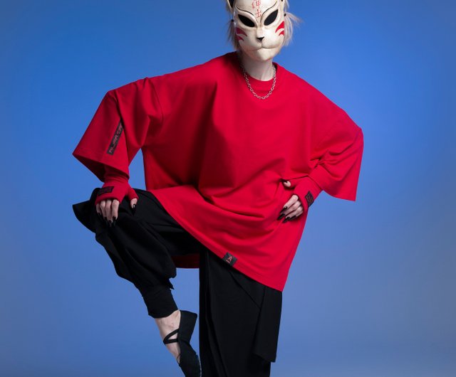 Japanese Kitsune mask, Black and Silver fox mask, MADE TO