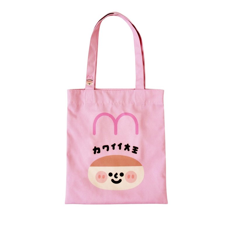 Cute king style handbag - Handbags & Totes - Cotton & Hemp Pink