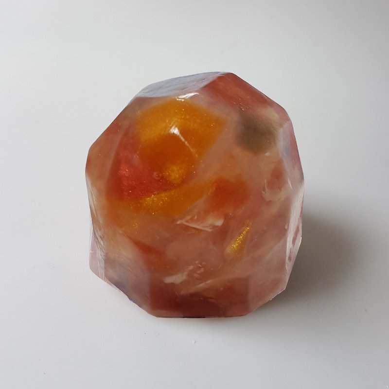 Birthstone soap / Gemstone soap - Crystal Shape Birthstone handmade soap - สบู่ - วัสดุอื่นๆ สีแดง