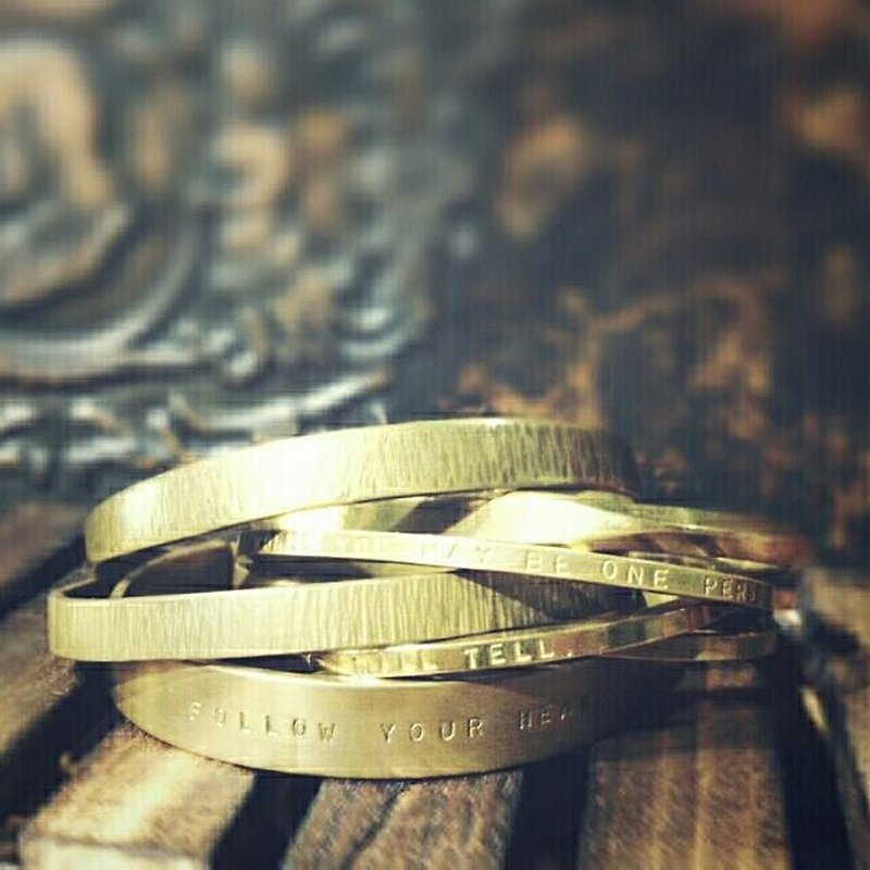 Metalworking・Bronze Bracelet・Engraved Bracelet・Faith Bracelet・Classic - Metalsmithing/Accessories - Sterling Silver 