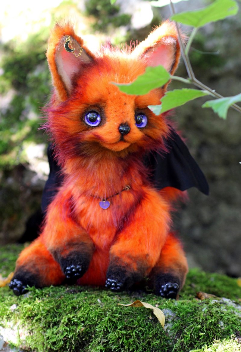 On order Fox Bongo - Stuffed Dolls & Figurines - Other Materials Orange