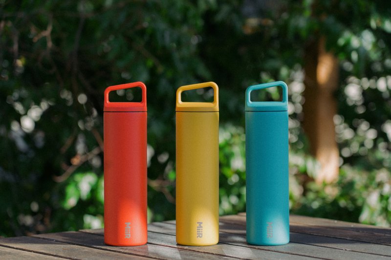 MiiR Vacuum-Insulated (stays hot/cold) Wide Mouth Bottle 20oz/591ml Coastal Teal - กระบอกน้ำร้อน - สแตนเลส สีเขียว