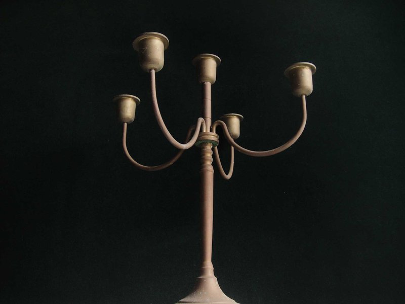 【OLD-TIME】Early used copper candle holder - Candles & Candle Holders - Other Materials Multicolor