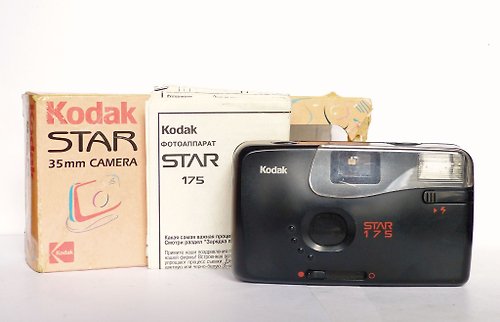 Russian photo Kodak Star 175 point&shoot film camera 35mm with box and manual