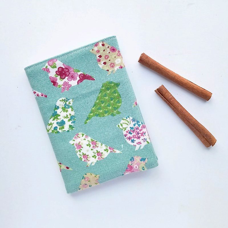 【In Stock】Book Cover (Pastel Green Birds) - Book Covers - Cotton & Hemp Green