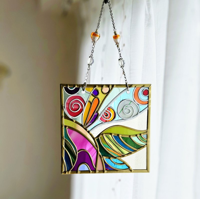 新作　One Earth Harmony – 風色のうた　オーナメントスクエア - 壁貼/牆壁裝飾 - 琉璃 多色