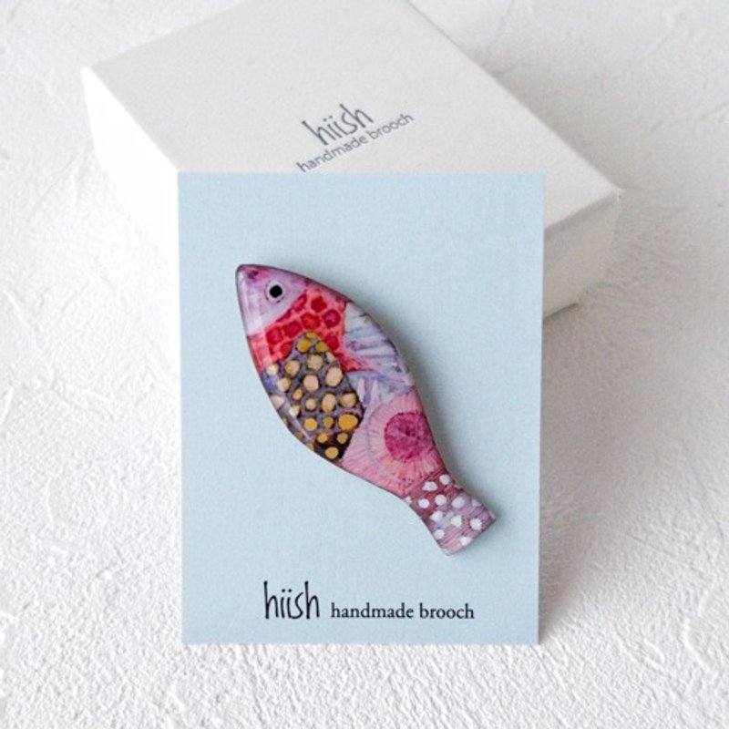 Spring Fish Brooch (Pink) - Brooches - Plastic 