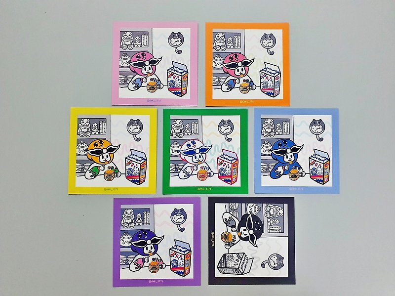 Cereal postcard set - Cards & Postcards - Paper Multicolor