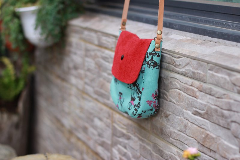 Birdcage side backpack - Messenger Bags & Sling Bags - Cotton & Hemp Multicolor
