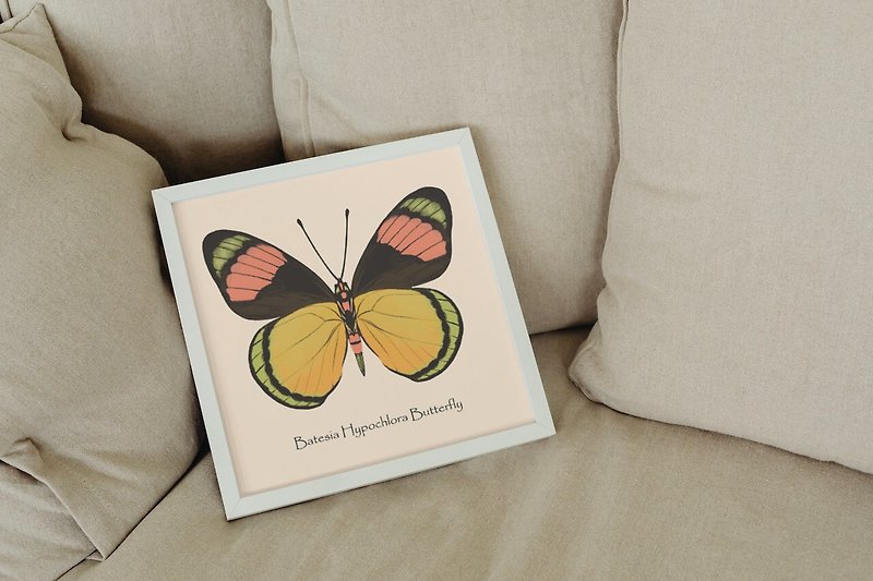 Butterfly Wall Art Print for Children Room, Nursery Wall Decor - Posters - Paper 