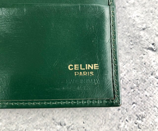 日本直送 名牌中古包 】CELINE セリーヌ 財布 グリーン ガンチーニ レザー 三つ折り vintage ヴィンテージ オールド 4cifcs -  ショップ VintageShop solo 財布 - Pinkoi