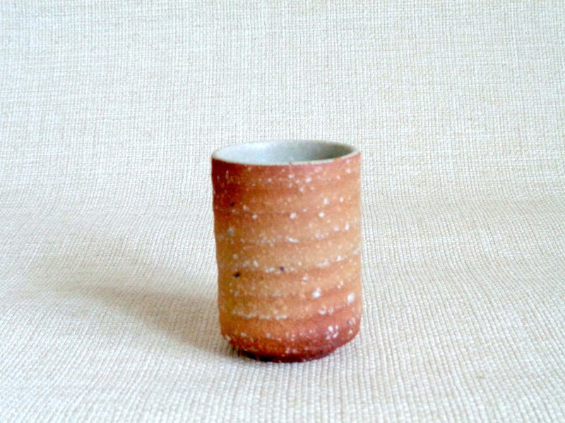湯のみ 緋色2-b - 茶壺/茶杯/茶具 - 陶 橘色