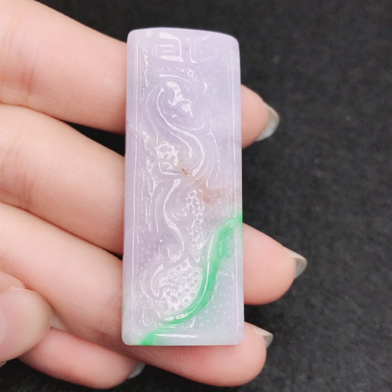 春帶彩翡翠鳳牌 | 天然緬甸A貨翡翠 | 送禮 - 吊飾/掛飾 - 玉石 多色
