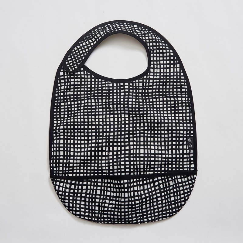 成人圍兜 | 拼拼格子 - 其他 - 防水材質 黑色