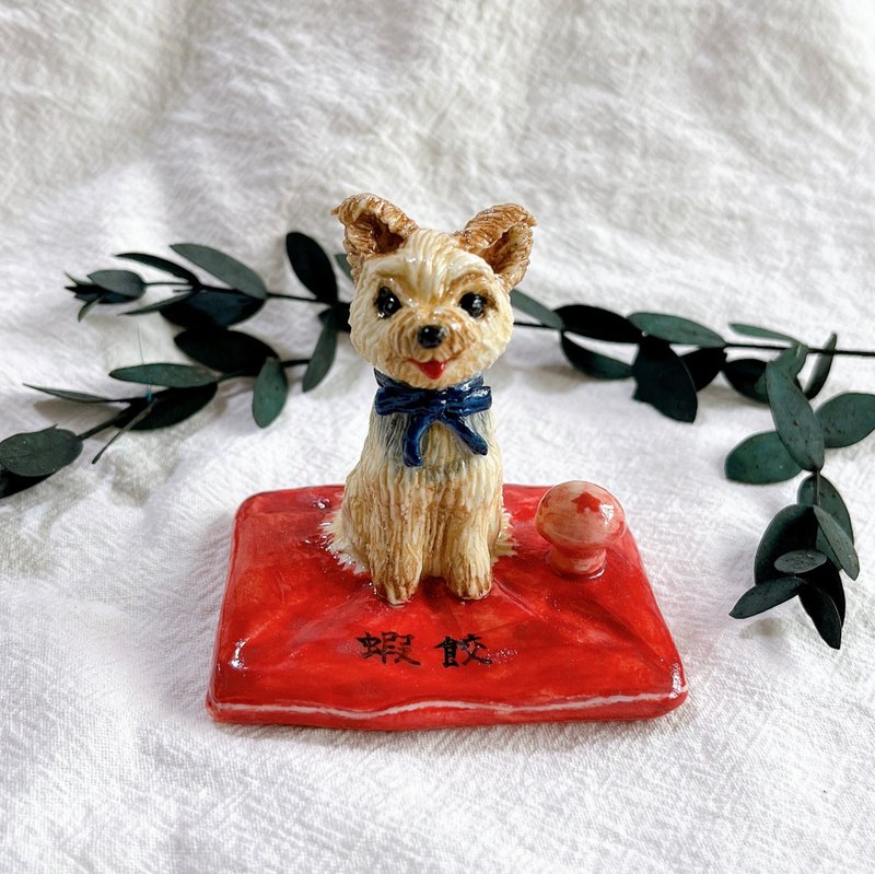 [Pet Customization] Handmade Pet Doll Ceramic Birthday Gift Customized Gift Christmas Gift - หมอน - เครื่องลายคราม หลากหลายสี