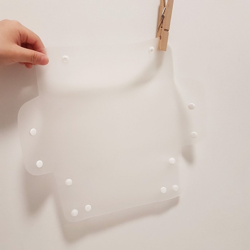 【TPU】抗菌防水口罩收納袋/半透明/多色/可展開/好清洗 - 收納箱/收納用品 - 塑膠 多色