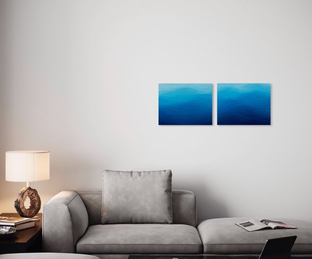 絵画 テクスチャーアート ブルー 海 インテリア モダン シンプル