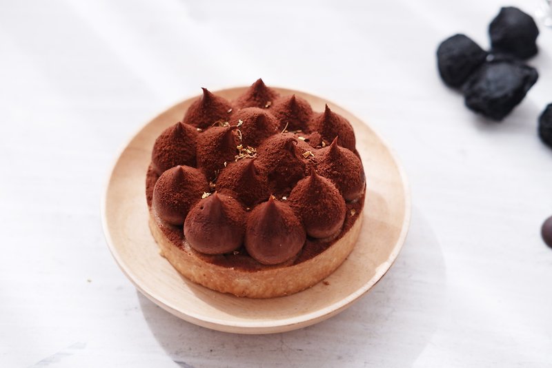 【一滴滴】濃情-烏梅巧克力塔 (3吋) - 蛋糕/甜點 - 新鮮食材 咖啡色