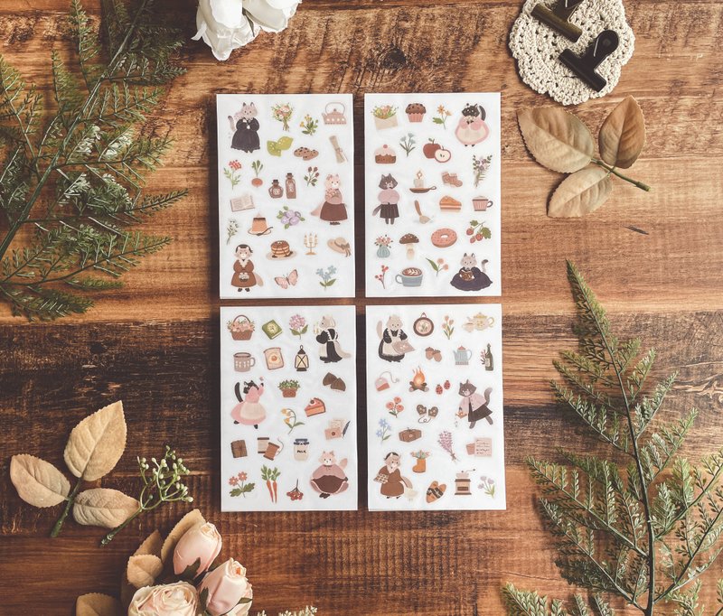 迪夢奇 Dimanche 感壓貼 喵生活 - 貼紙 - 紙 多色