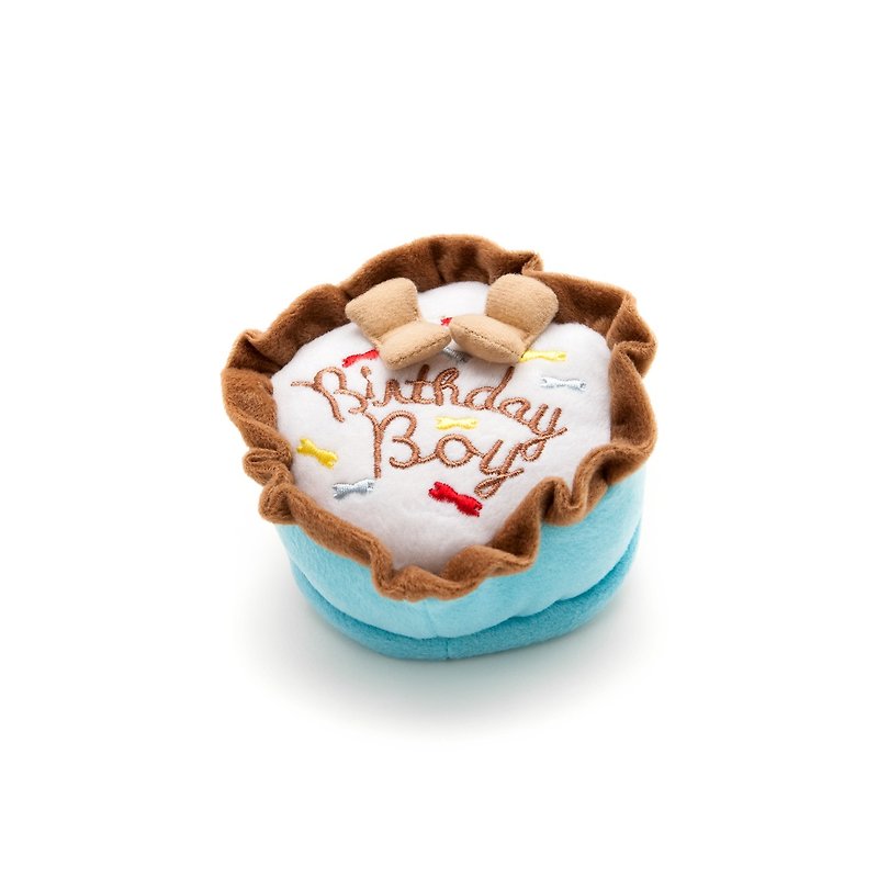 男孩的生日蛋糕 - 貓/狗玩具 - 聚酯纖維 藍色