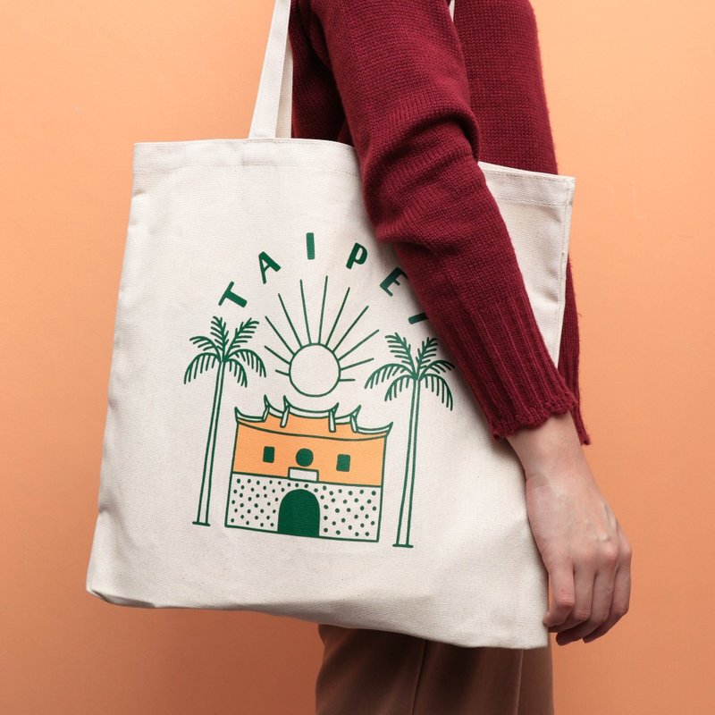 【LAI HAO】Taiwan Tote Bag- North Gate - Handbags & Totes - Other Materials 