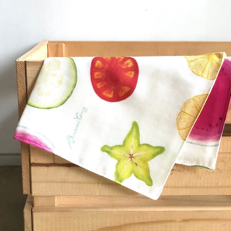 Multi Fruits-Cloth/Square - Handkerchiefs & Pocket Squares - Cotton & Hemp 