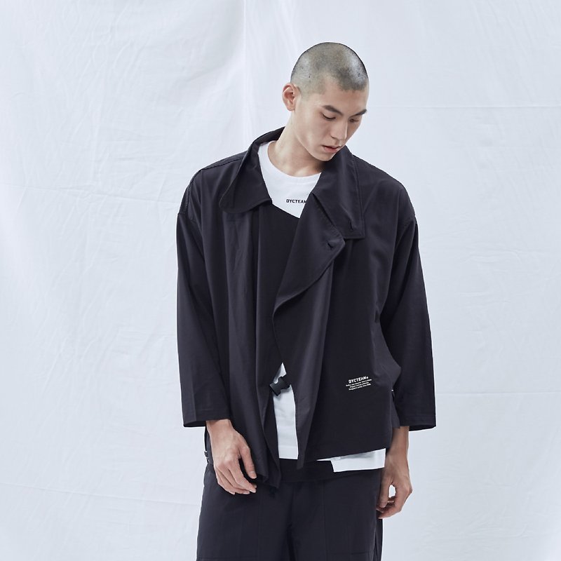DYCTEAM - 3 Functional Lapel Jacket - เสื้อโค้ทผู้ชาย - วัสดุกันนำ้ สีดำ