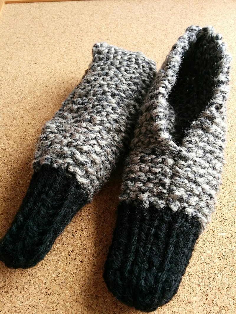 Room shoes slippers 23 cm or room socks - Women's Sweaters - Acrylic Gray