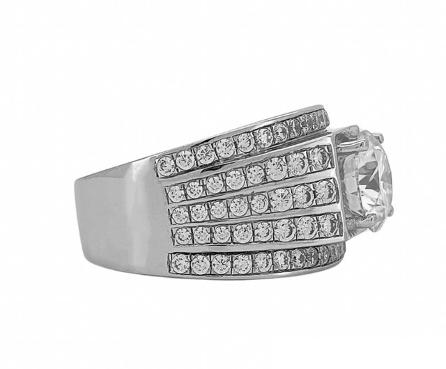 最高級　モアサナイトダイヤ　オーバルカット リング3.5カラット K10モアッサナイト/モアサナイトのオーバルカットリング ～Terra