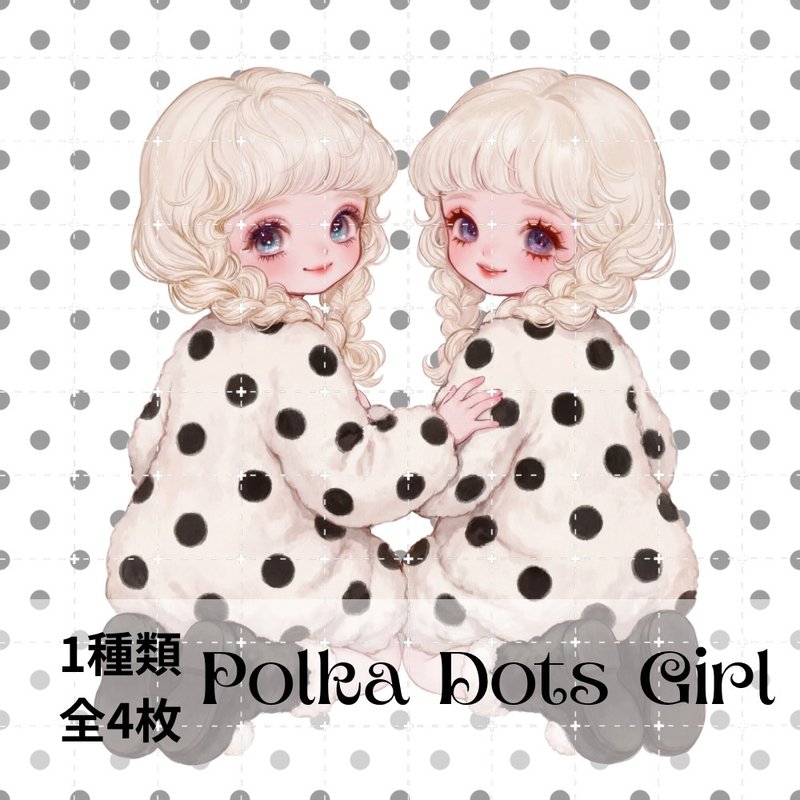 Character Stickers, Girl Stickers, Collage Materials - สติกเกอร์ - กระดาษ 