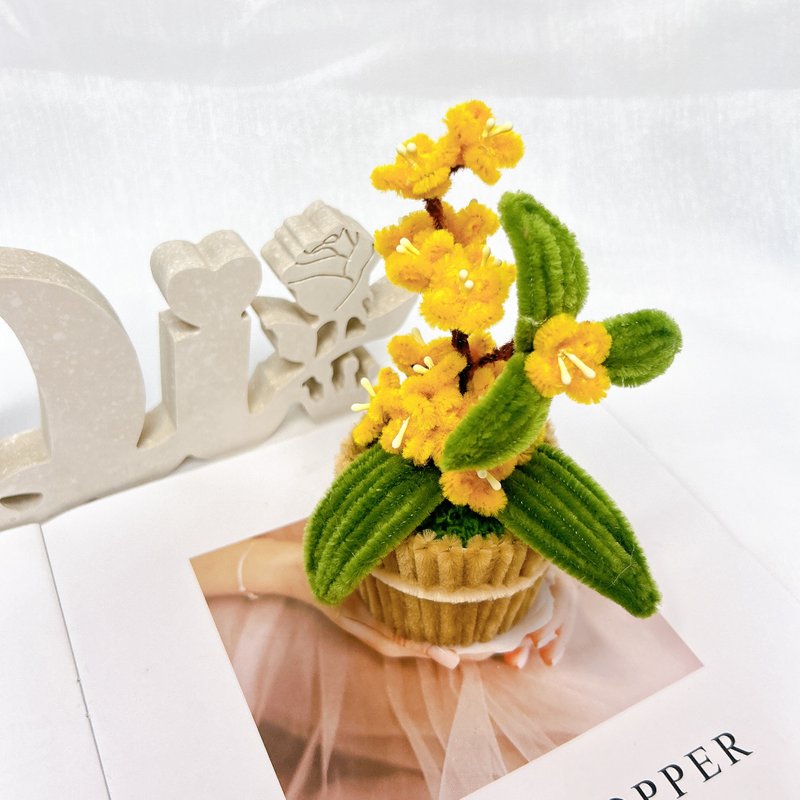 [Handmade to order] Osmanthus hairy root potted plant [Pursue beauty] - Items for Display - Other Materials 