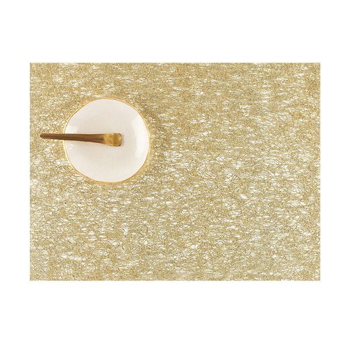 Chilewich 金屬蕾絲 Metallic Lace 餐墊33 × 46 cm-Gold 金