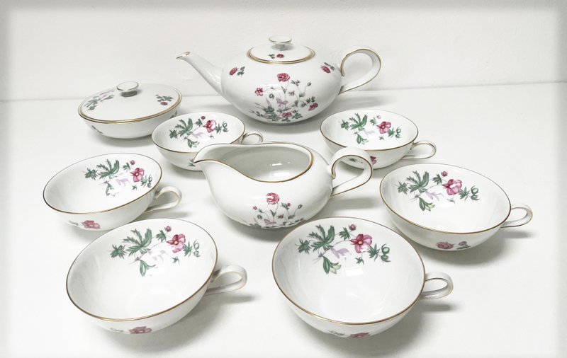 Heinrich - Tea set for 6 people - 茶壺/茶杯/茶具 - 瓷 