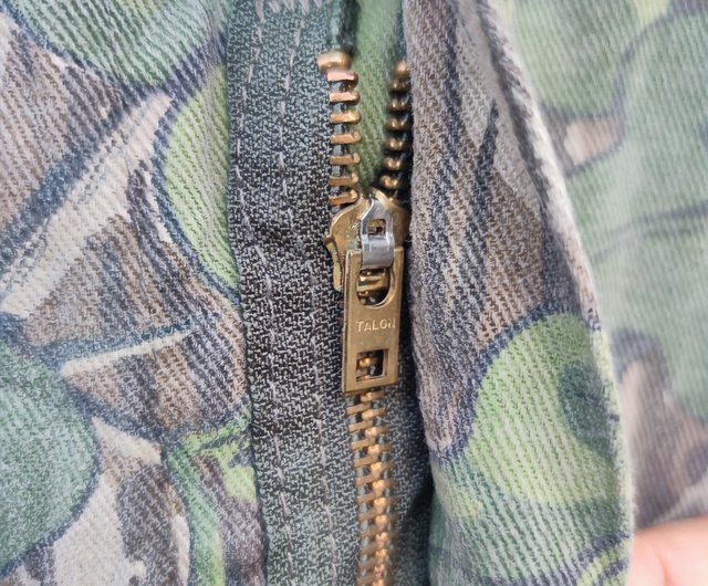 Vintage 80s Mossy Oak Full Foliage Camo Hunting Cotton
