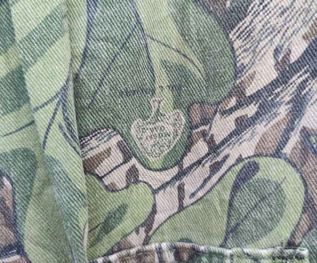 Vintage 80s Mossy Oak Full Foliage Camo Hunting Cotton