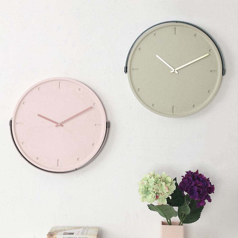 カミノクララ北欧スタイルパステル時計壁掛け時計立ち時計 - 時計 - その他の素材 ピンク