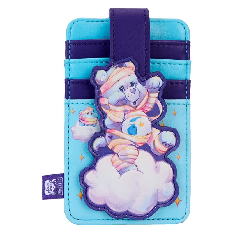 LOUNGEFLY-CAREBEARS rainbow bear limited edition card holder - ที่ใส่บัตรคล้องคอ - หนังเทียม สีน้ำเงิน