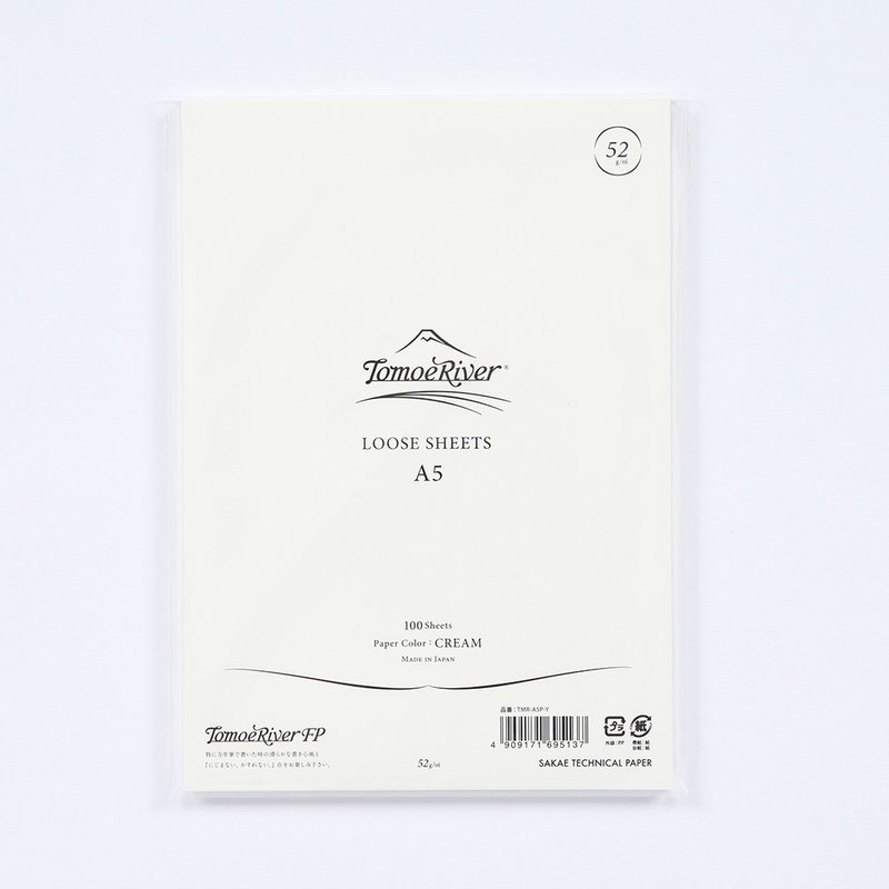 【Tomoe River】 鋼筆用紙 - 52磅/100張入 (white / cream) - 筆記本/手帳 - 紙 