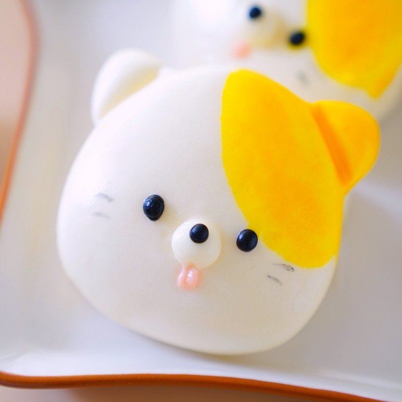 Meiji steamed buns kitten with fresh milk shape mow bag a box of 6 pieces - Other - Other Materials 