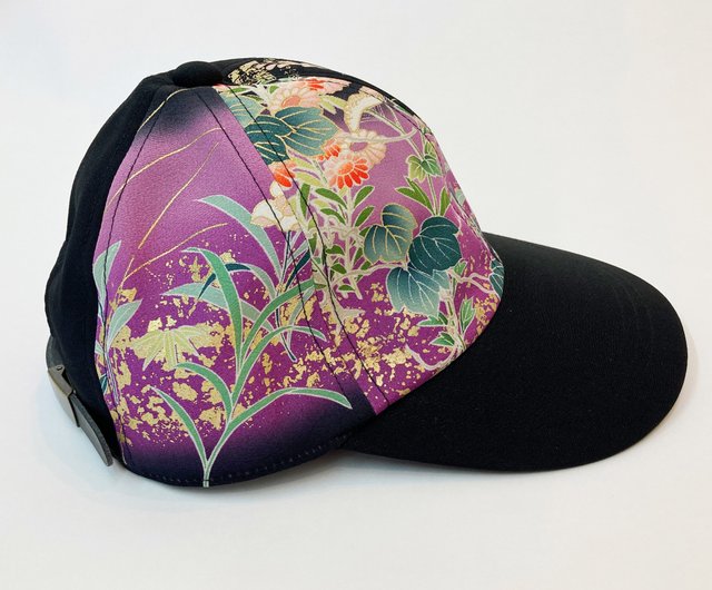 KIMONO HAT, Luxury Hat, Kimono Upcycled