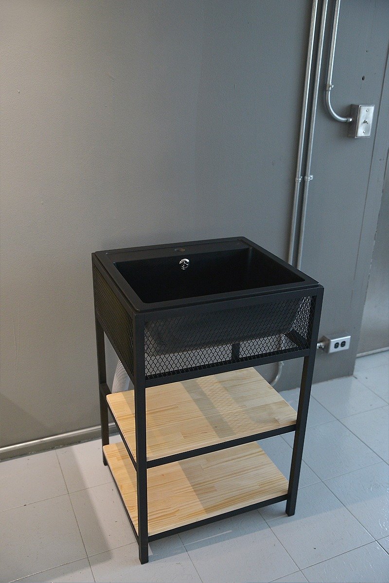 LOFT industrial style_iron mesh small sink/sink**customizable size** - Other - Other Metals Black
