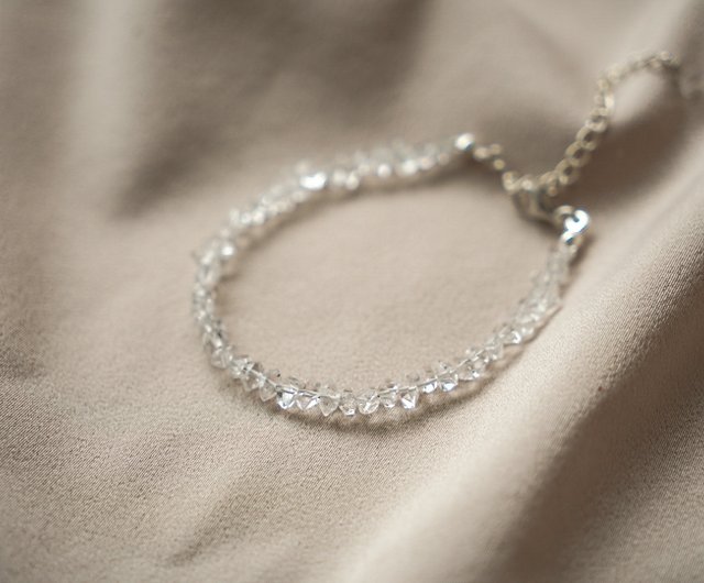 Herkimer diamond ankle bracelet, fashion anklet 925 silver