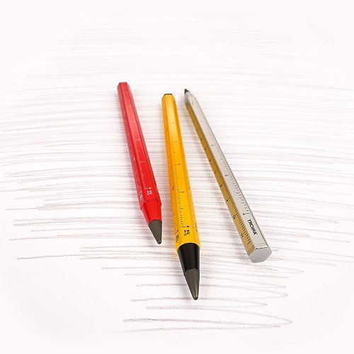 TROIKA 多功能HB鉛筆(20公里書寫長度)(銀色)