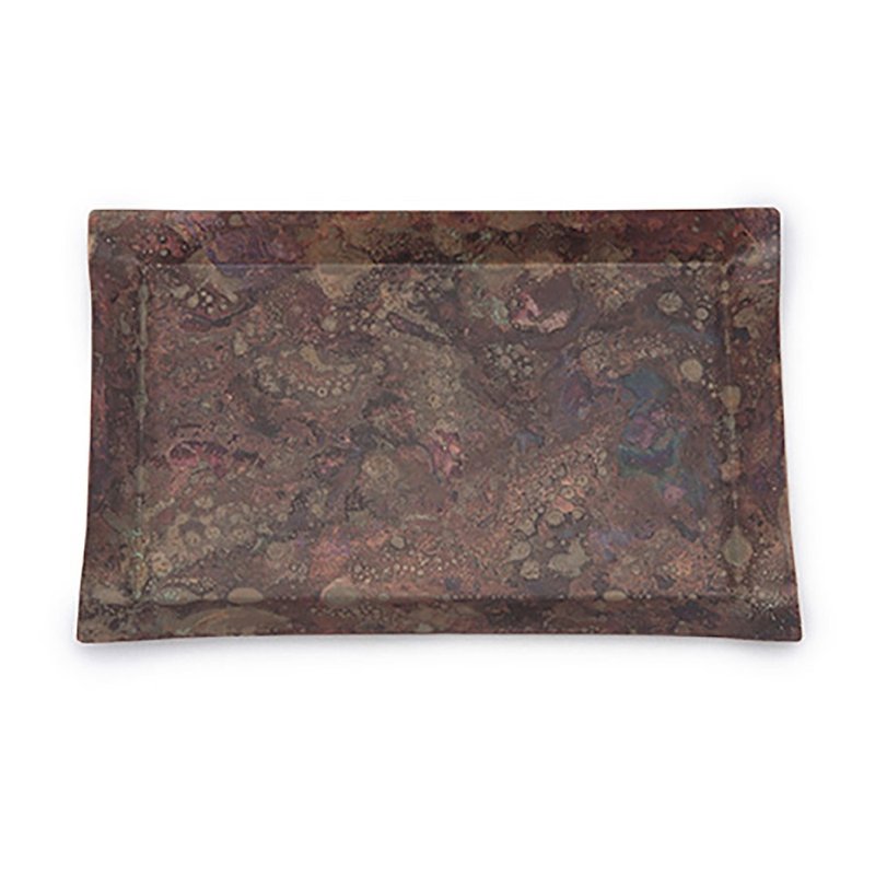 tone square Bronze color plate red copper (M) - Items for Display - Copper & Brass Brown