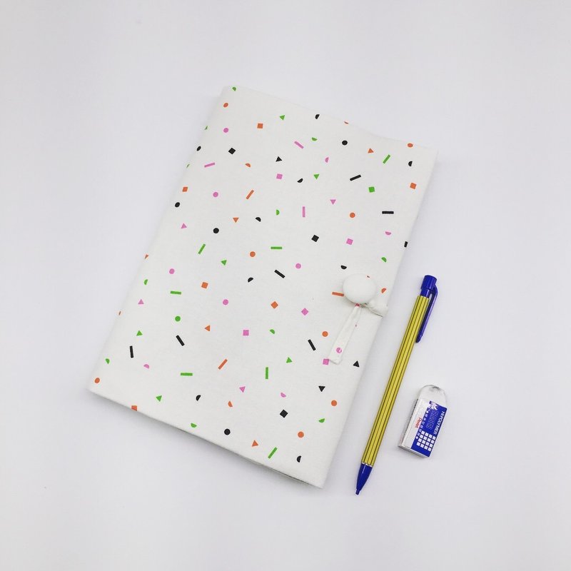 [Colored rain colored you] white - Notebooks & Journals - Cotton & Hemp White